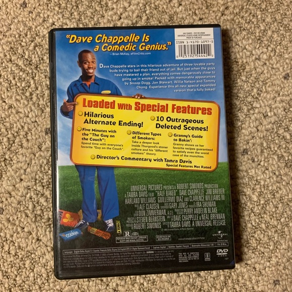Half baked starring Dave Chapelle DVD - Picture 2 of 3